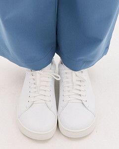 Медицинские кеды ортопедические женские белые (натуральная кожа)