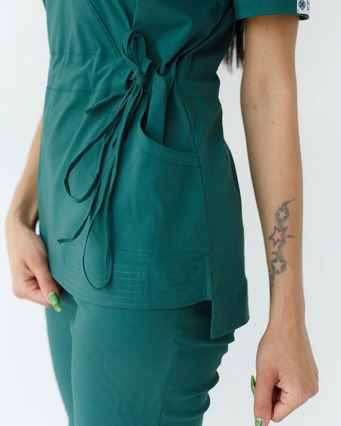 Медичний костюм жіночий Ріо зелений 5