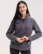 Медицинская кофта женская флисовая Финляндия темно-серая