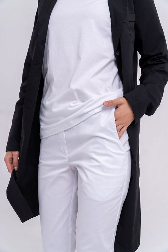 Комплект: халат жіночий Київ + брюки жіночі Торонто + медична класична футболка №1 5