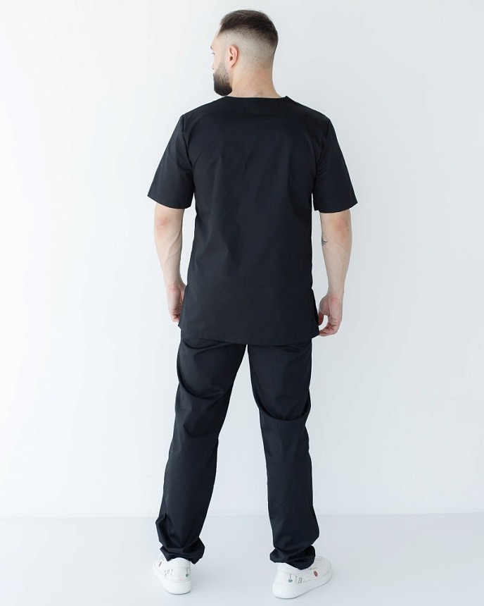 Медицинский костюм мужской Гранит черный 3