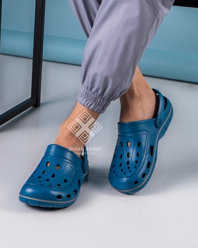 Обувь медицинская мужская Coqui Jumper синий-серый 2