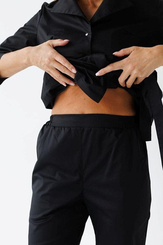 Медицинский костюм женский Кейптаун черный (уценка/брак) 8