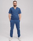 Медичний костюм чоловічий Марсель синій 8