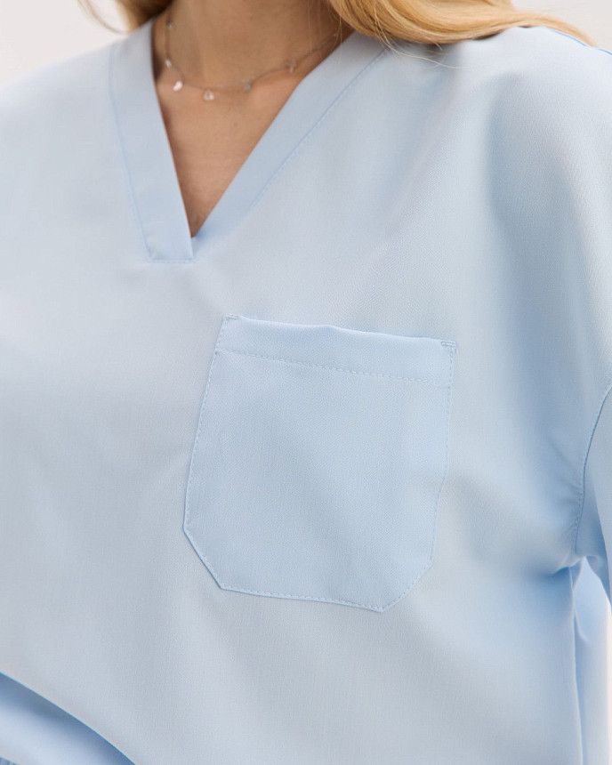 Медичний костюм жіночий Чикаго світло-блакитний 4