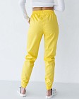 Медицинские штаны женские джоггеры желтые  2