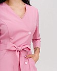 Медицинское платье женское Прованс розовое 5