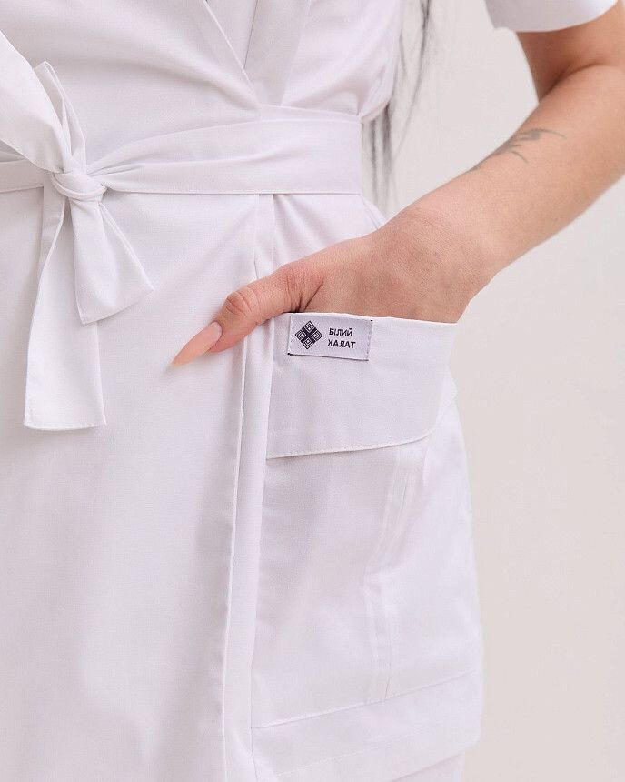 Медичний костюм жіночий Кіото білий 5