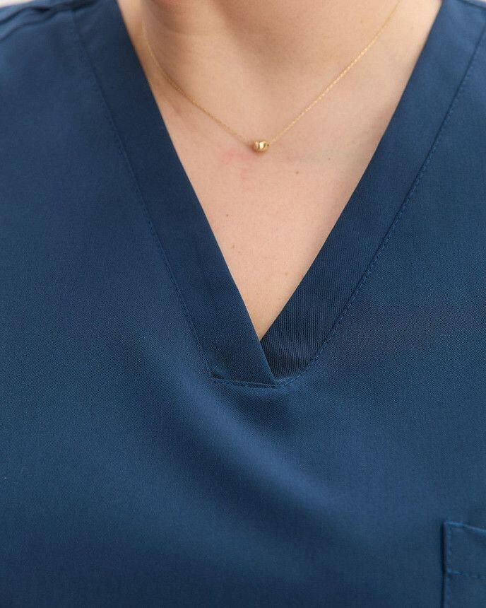 Медицинский костюм женский Чикаго синий +SIZE 5