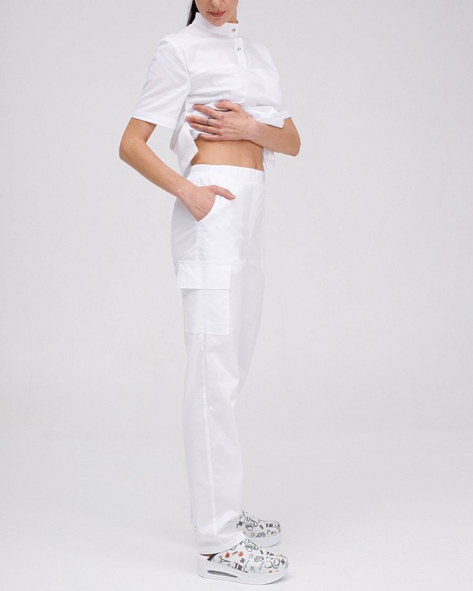 Медичний костюм жіночий Денвер білий 6