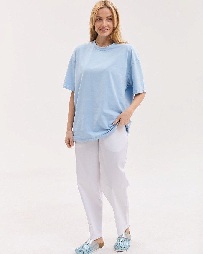 Медичні штани жіночі моми білі