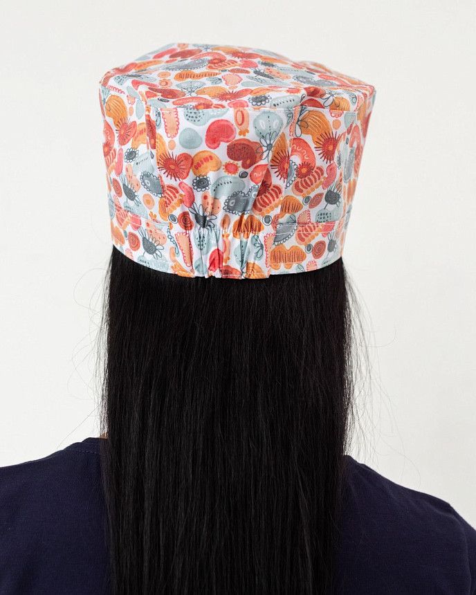 Медицинская шапочка с принтом Organic 2