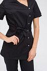 Медичний костюм жіночий Наомі чорний (уцінка/брак) 3