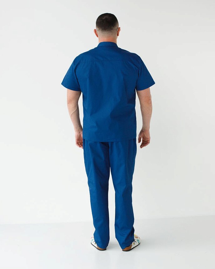 Медичний костюм чоловічий Бостон сапфір +SIZE 2