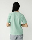 Медицинская базовая футболка женская ментол 3