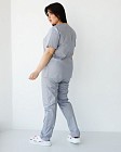 Медичний костюм жіночий Топаз сірий NEW +SIZE 2