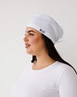 Медицинская классическая шапочка на завязках белая (Cotton «Elegance»)