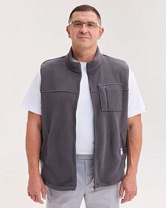 Медична жилетка чоловіча флісова Говерла темно-сіра +SIZE