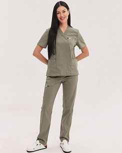 Медичний костюм жіночий Бристоль оливковий