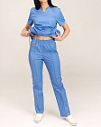 Медичний костюм жіночий Топаз блакитний 6
