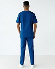 Медицинский костюм мужской Гранит синий 2