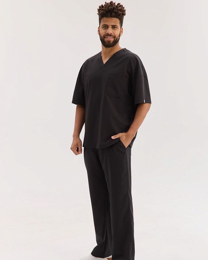 Медицинский костюм мужской Чикаго черный