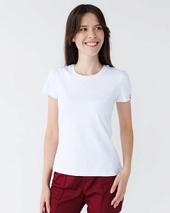 Медична футболка жіноча біла