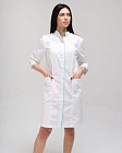Медицинский женский халат Сакура белый-мятный 3