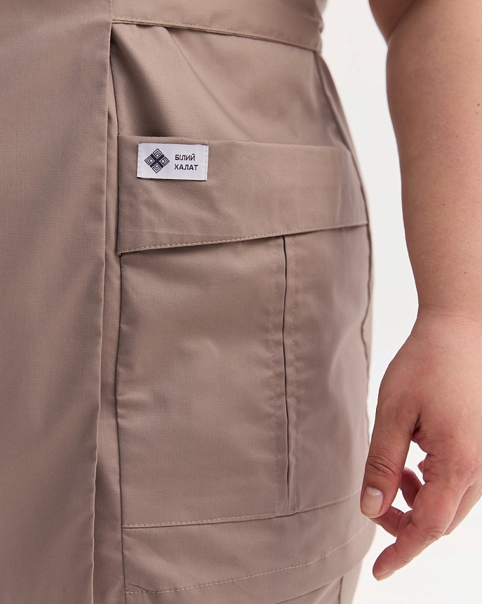 Медицинская рубашка женская Киото мокко +SIZE 4