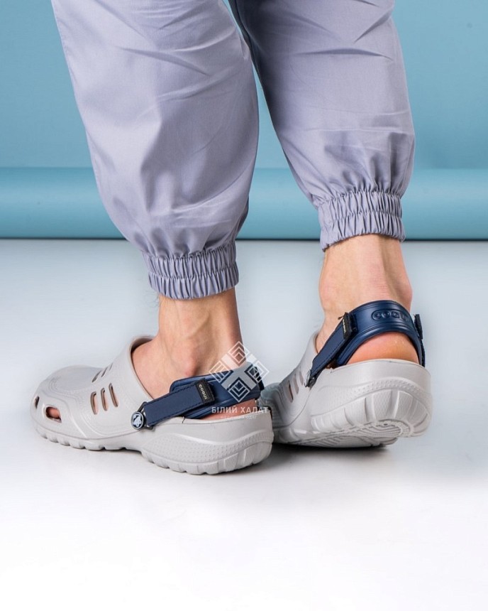 Обувь медицинская мужская Coqui Kenso серый-синий (усиленный ремешок) 3