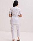 Медицинский костюм женский Киото белый 2
