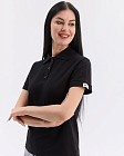 Медицинское поло женское черное NEW 2