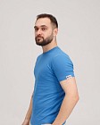 Медична футболка чоловіча блакитна 4