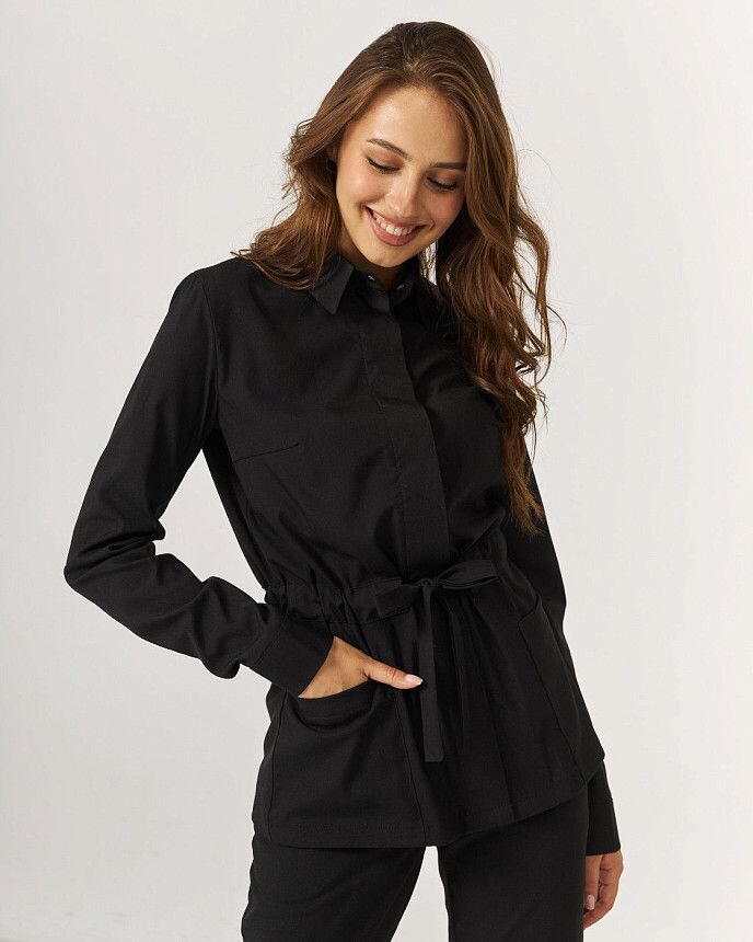 Медицинский костюм женский Монтана черный (уценка/брак) 3