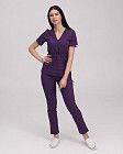 Медицинский костюм женский Рио фиолетовый (уценка/брак)