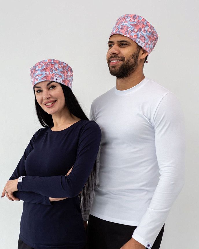 Медична шапочка з принтом Skeleton 3