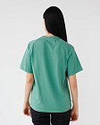 Медична футболка-реглан жіноча зелена 2