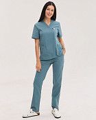 Медицинский костюм женский Бристоль нефритовый