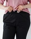 Медицинские брюки женские джогеры черные +SIZE 3