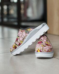 Обувь медицинская женская сабо Совы розовые (уценка/брак)