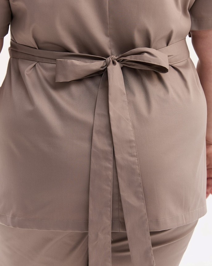 Медицинская рубашка женская Киото мокко +SIZE 5
