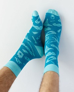 Медичні шкарпетки чоловічі з принтом Медицина