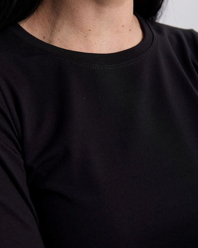 Медицинский лонгслив женский черный 4