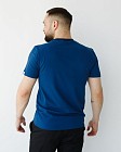 Медицинская базовая футболка мужская синяя 2