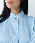 Медицинская рубашка женская Сакура лазурная 3