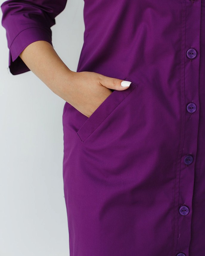 Медичний халат жіночий Валері фіолетовий +SIZE 5