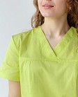 Медицинская рубашка женская Топаз лайм 3