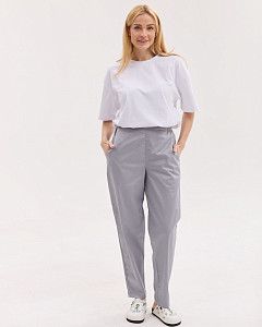Медицинские штаны женские момы серые