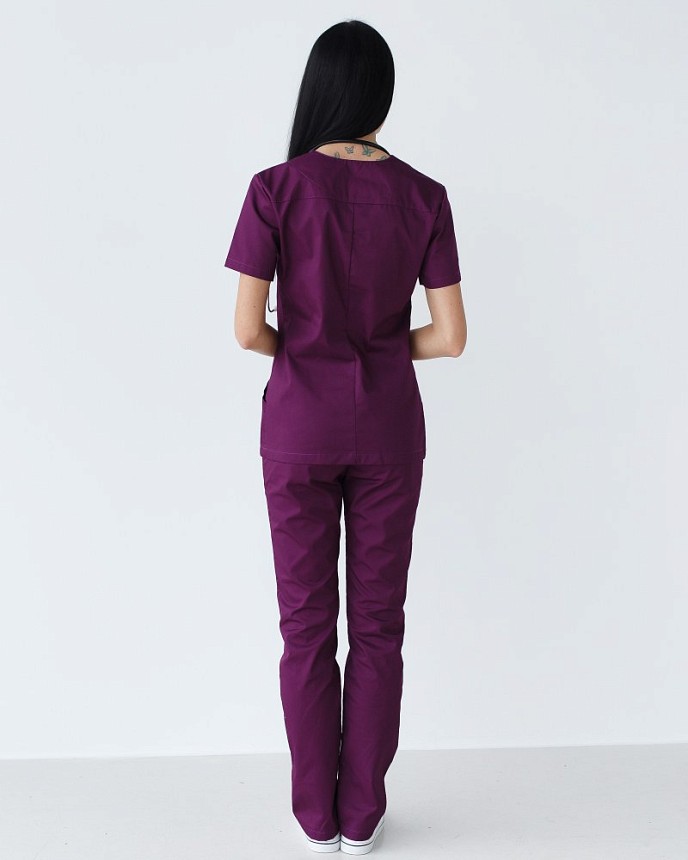 Медичний костюм жіночий Топаз фіолетовий 2