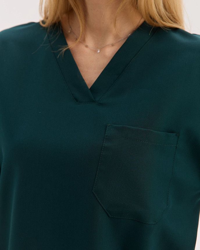 Медичний костюм жіночий Чикаго темно-зелений 5